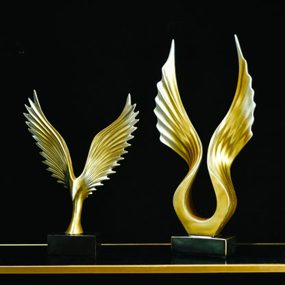 Luxury Golden Wings Ornaments