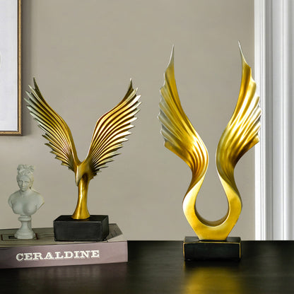 Luxury Golden Wings Ornaments