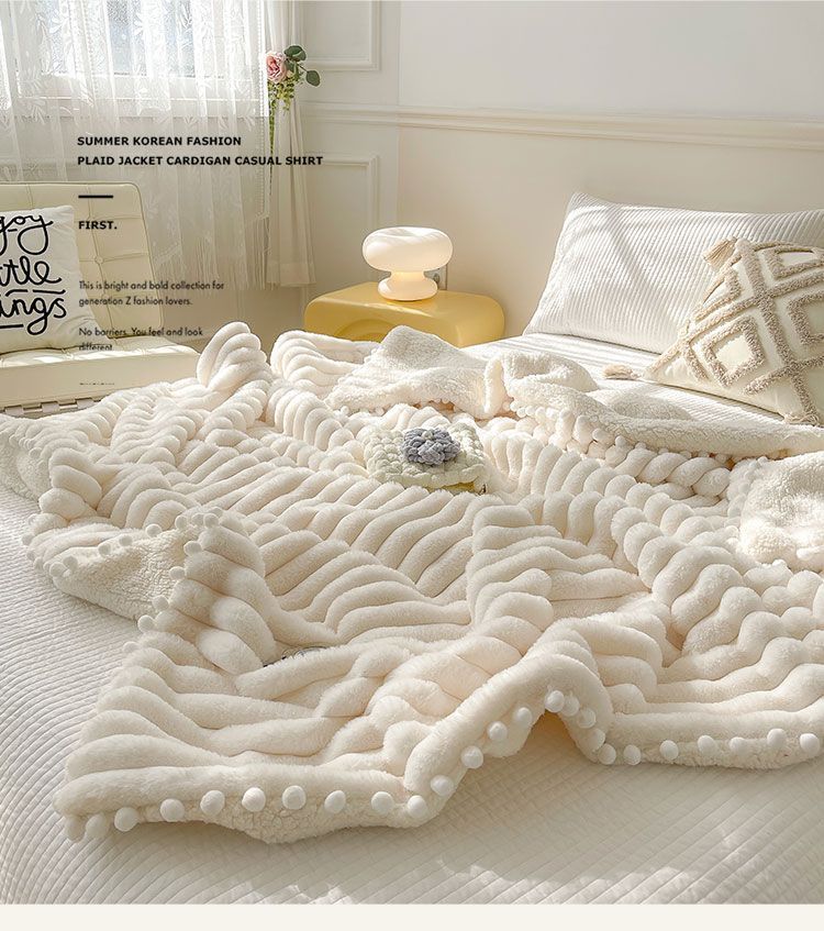 Dehaired Angora Blanket