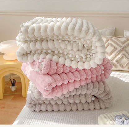 Dehaired Angora Blanket