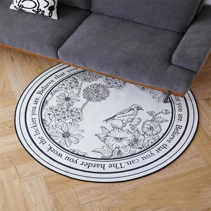 Living Room Large Round Rug