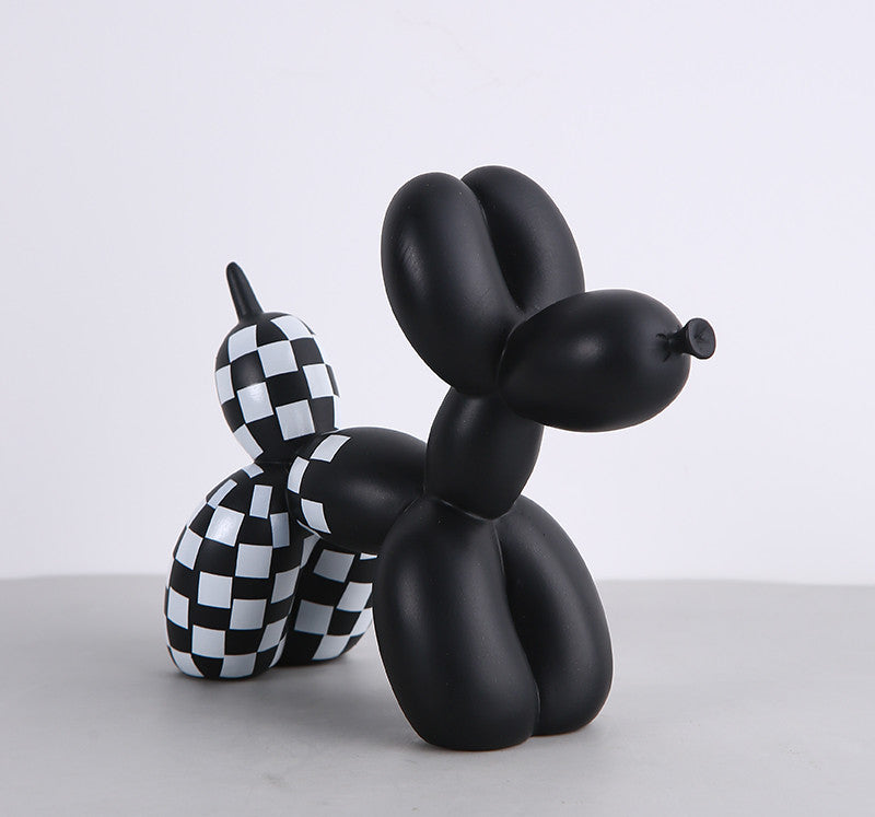 Black And White Balloon Dog Ornament Animal