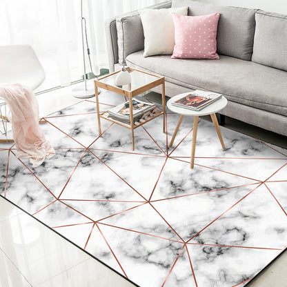 Modern Living Room Geometric Line Rug