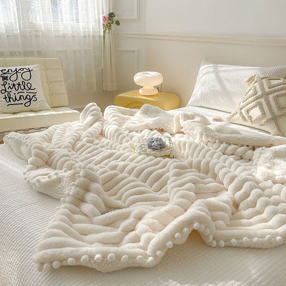 Dehaired Angora Blanket